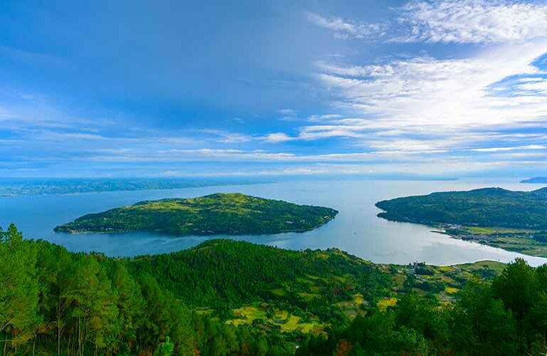 Lake Toba a volcanic lake in North Sumatra