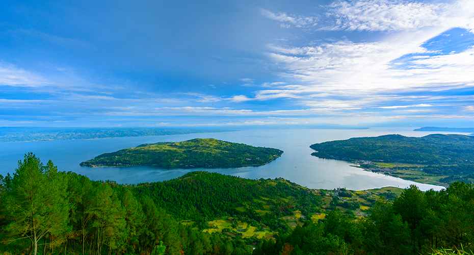 Lake Toba a volcanic lake in North Sumatra